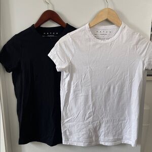 Hatch Black and White Women's Tops